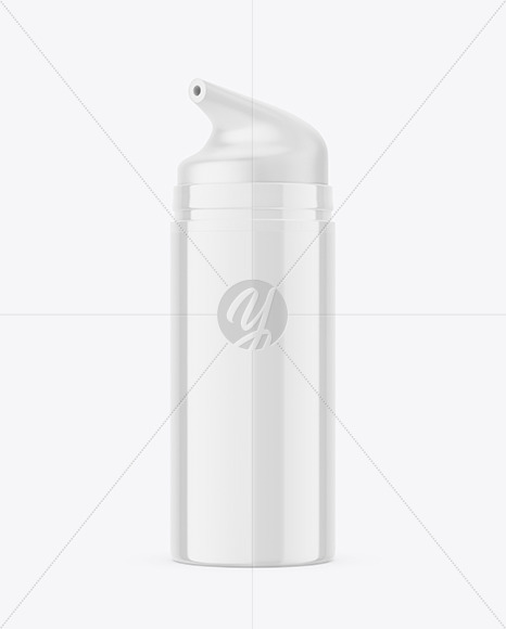 Airless Glossy Bottle Mockup PSD #3