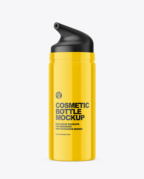 Airless Glossy Bottle Mockup PSD #2