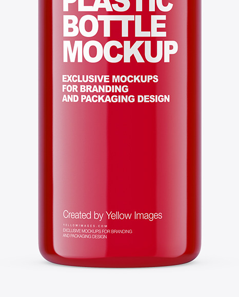 Colored Plastic Bottle Mockup PSD #1