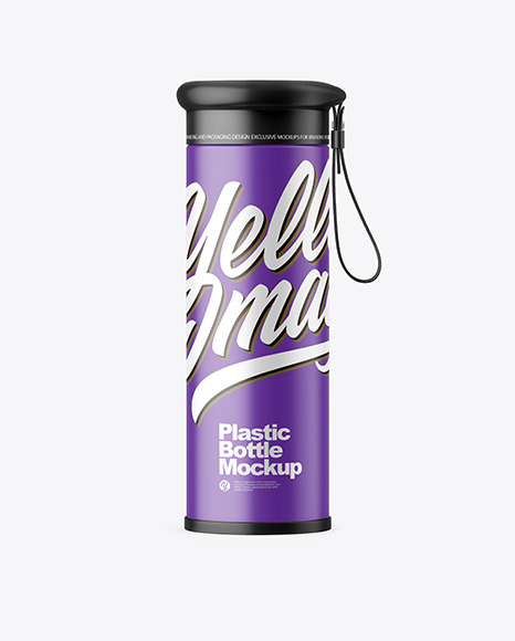 Matte Water Bottle Mockup PSD #4