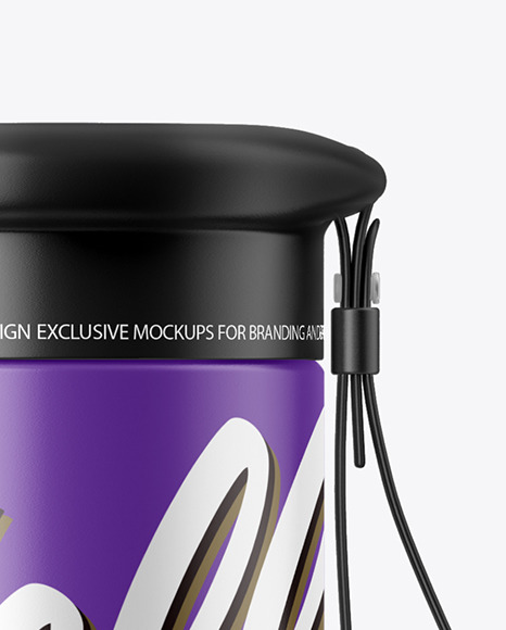 Matte Water Bottle Mockup PSD #2