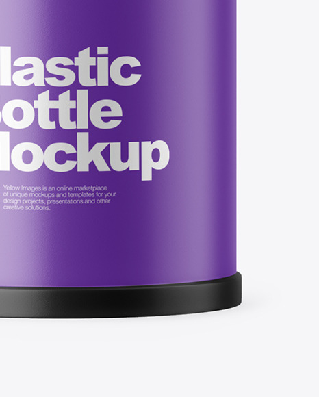 Matte Water Bottle Mockup PSD #1