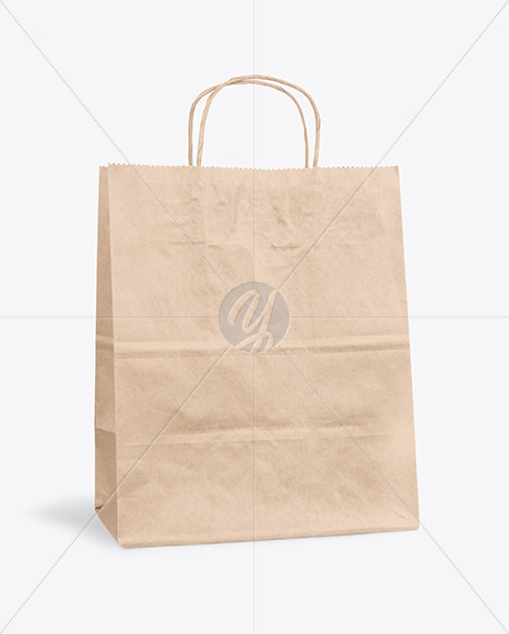 Kraft Paper Shopping Bag Mockup PSD #3