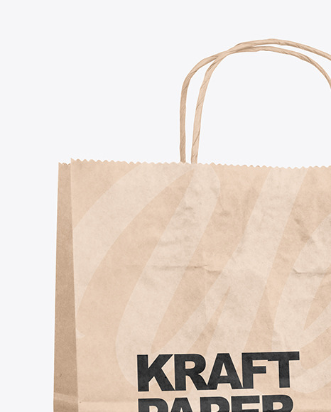 Kraft Paper Shopping Bag Mockup PSD #6