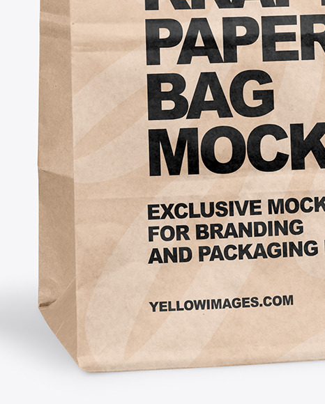 Kraft Paper Shopping Bag Mockup PSD #7