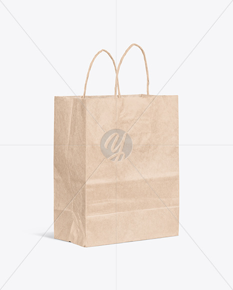 Kraft Paper Shopping Bag Mockup PSD #3