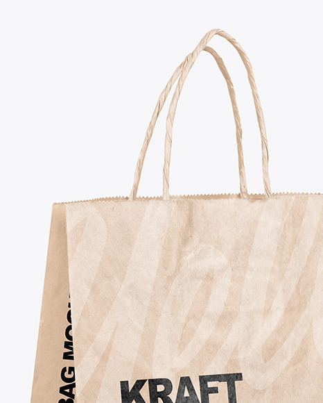 Kraft Paper Shopping Bag Mockup PSD #2