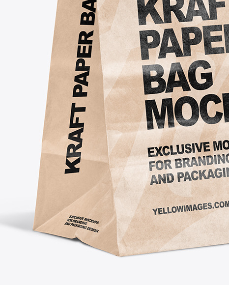 Kraft Paper Shopping Bag Mockup PSD #1