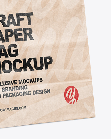 Kraft Paper Shopping Bag Mockup PSD #6