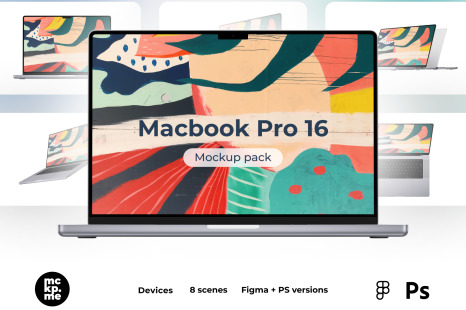 Macbook Pro 16 Mockups