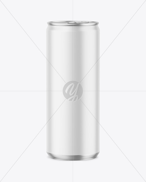 330ml Metallic Drink Can w  Matte Finish Mockup PSD #3