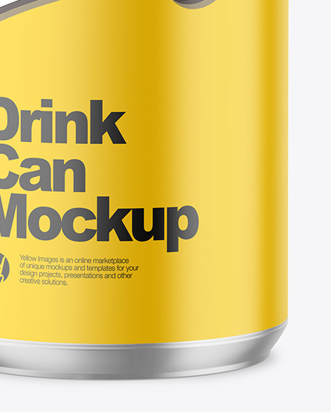 330ml Metallic Drink Can w  Matte Finish Mockup PSD #5