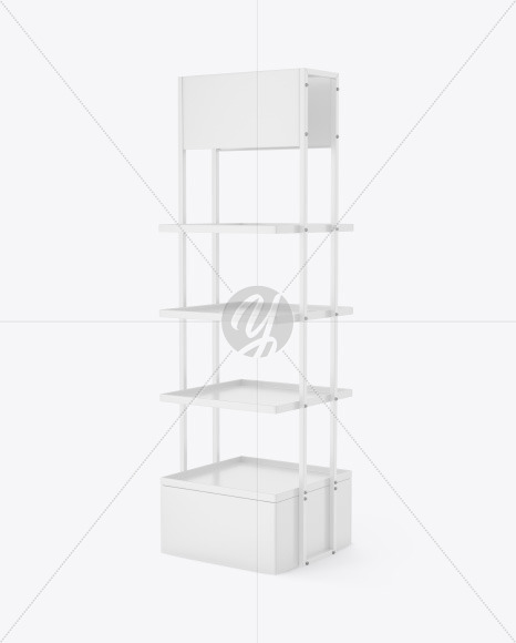 Display Stand Mockup   Half Side View PSD #3