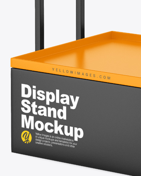 Display Stand Mockup   Half Side View PSD #7