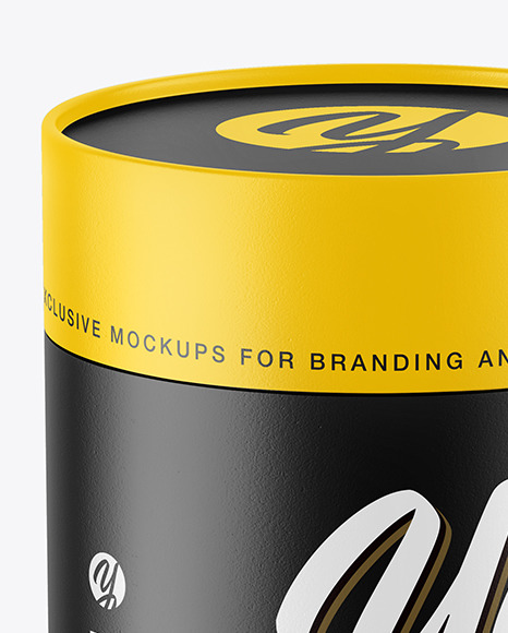 Matte Paper Tube Mockup PSD #2