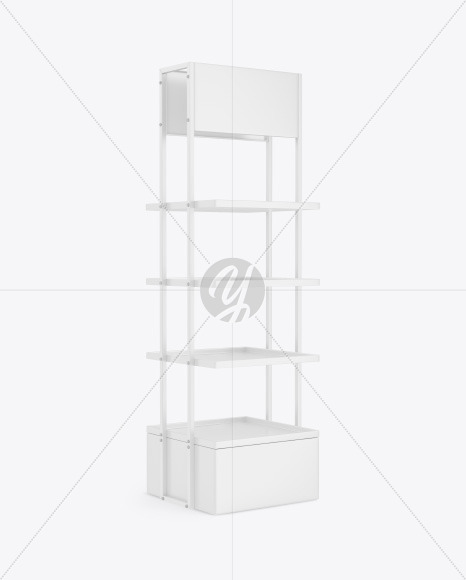 Display Stand Mockup   Half Side View PSD #3