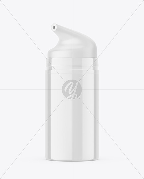 Airless Glossy Bottle Mockup PSD #3