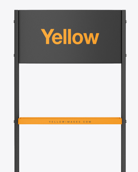Display Stand Mockup   Front View PSD #1