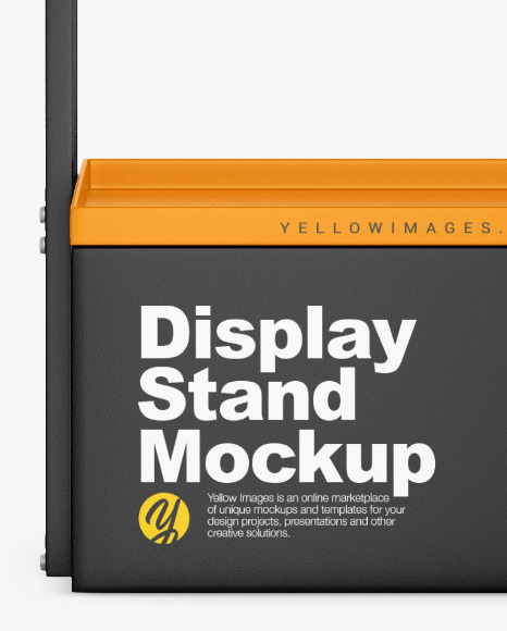 Display Stand Mockup   Front View PSD #7