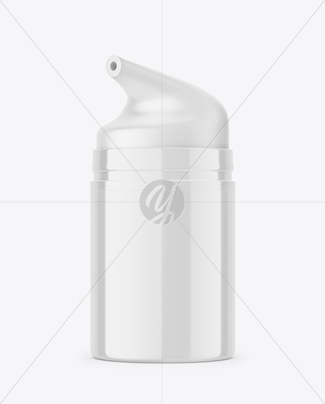 Airless Glossy Bottle Mockup airless 85353