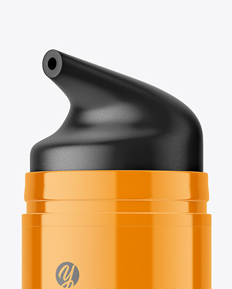 Airless Glossy Bottle Mockup cosmetic 85357