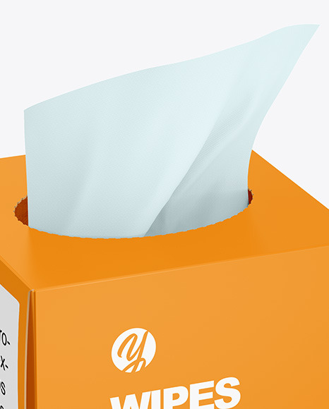 Paper Box w  Wipes Mockup PSD #6