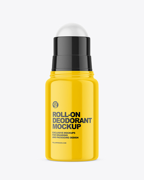 Glossy Roll-On Deodorant Mockup