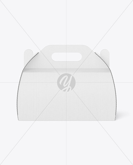 Corrugated Box w/ Handle Mockup box 85335