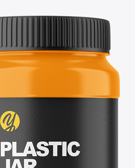 Glossy Plastic Jar Mockup PSD #5