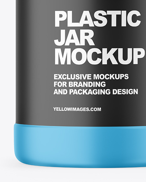 Matte Plastic Jar Mockup PSD #4