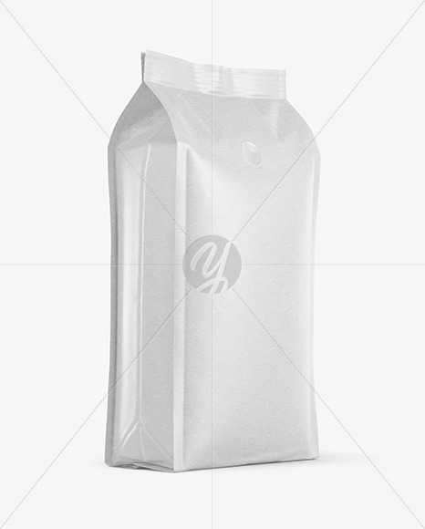 Kraft Coffee Bag Mockup   Halfside View PSD #3