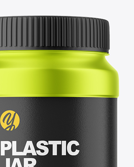 Metallized Plastic Jar Mockup PSD #6