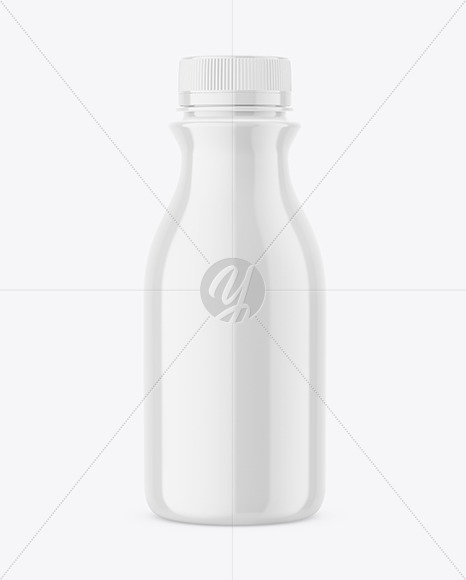 Glossy Plastic Bottle Mockup PSD #3