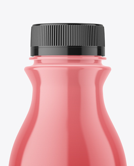 Glossy Plastic Bottle Mockup PSD #2