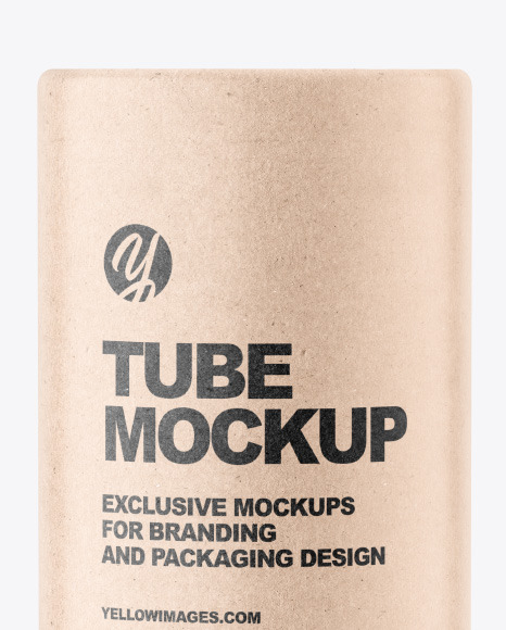 Kraft Tube Mockup PSD #2