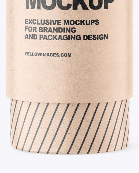 Kraft Tube Mockup PSD #1