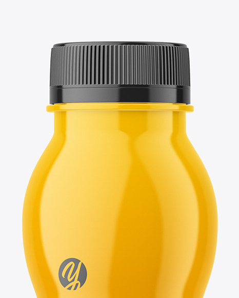 Glossy Plastic Bottle Mockup PSD #2