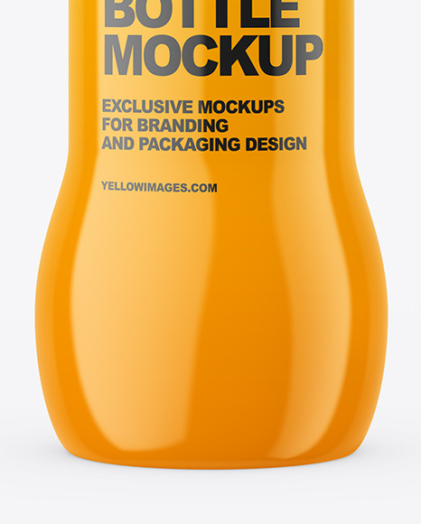 Glossy Plastic Bottle Mockup PSD #1