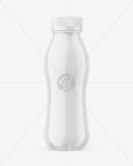 Glossy Plastic Bottle Mockup PSD #3