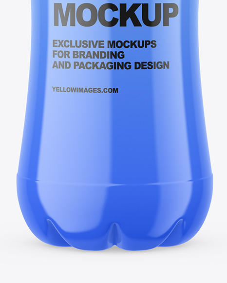 Glossy Plastic Bottle Mockup PSD #1