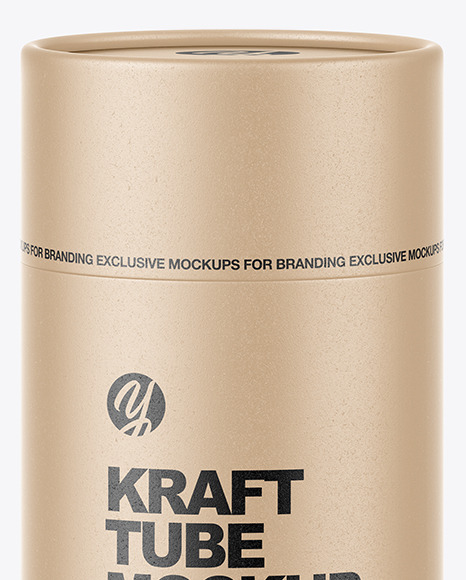 Kraft Tube Mockup PSD #2