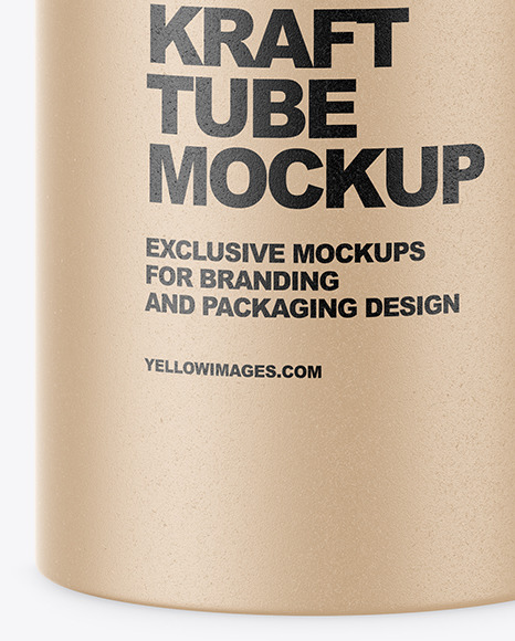 Kraft Tube Mockup PSD #1