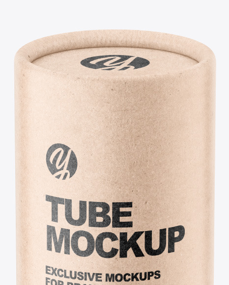 Kraft Tube Mockup PSD #2