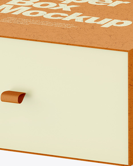 Kraft Box with Glossy Cosmetic Tin Can Mockup PSD #2