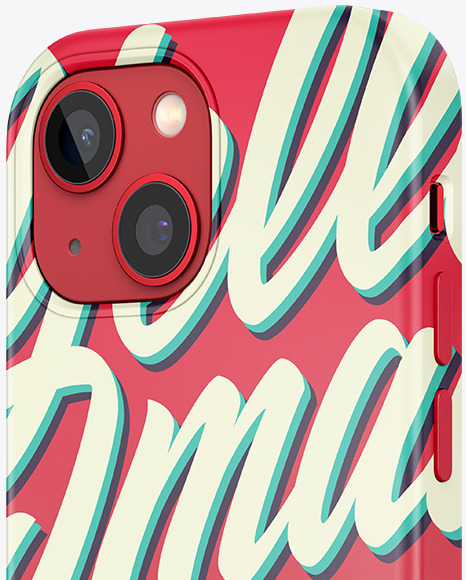 IPhone 13 Mini Case Mockup PSD #6