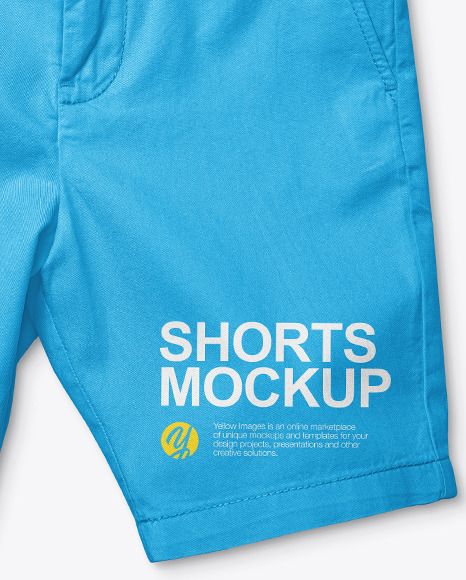 Baby Boy Shorts Mockup PSD #7