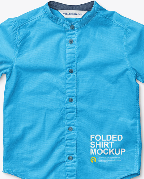 Baby Folded Shirt Mockup PSD #1