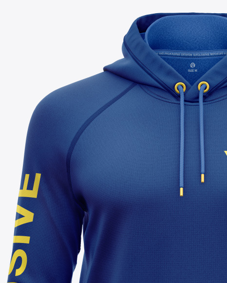 Hoodie Raglan w pocket Mockup PSD #2