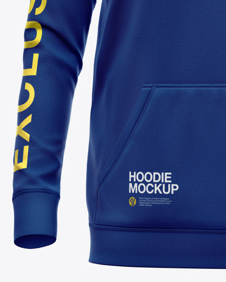Hoodie Raglan w pocket Mockup PSD #1