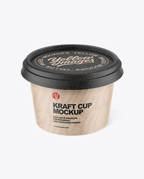 Kraft Paper Cup Mockup PSD #4